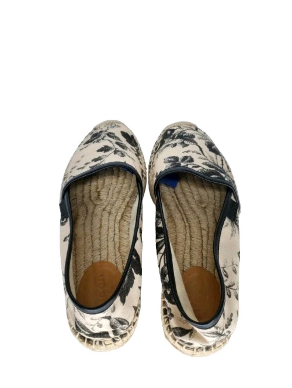 Gucci Floral Canvas Slip On Espadrille Flats - Picture 3 of 8
